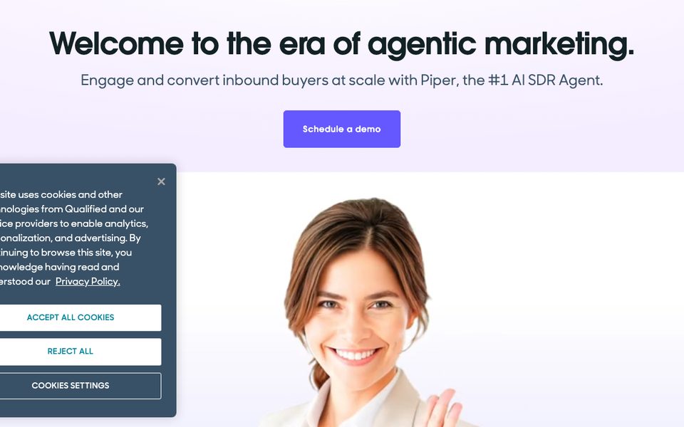 Qualified homepage, the AI SDR for Salesforce
